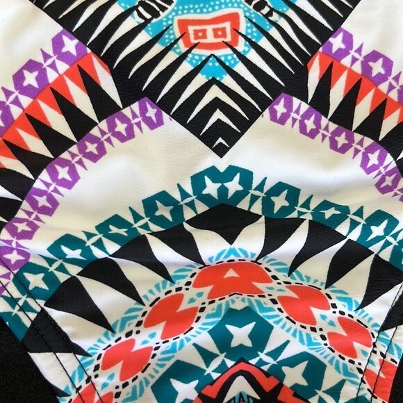 Gibson Latimer Black and White Geometric Bikini Bottom Size Large - Picture 2 of 8